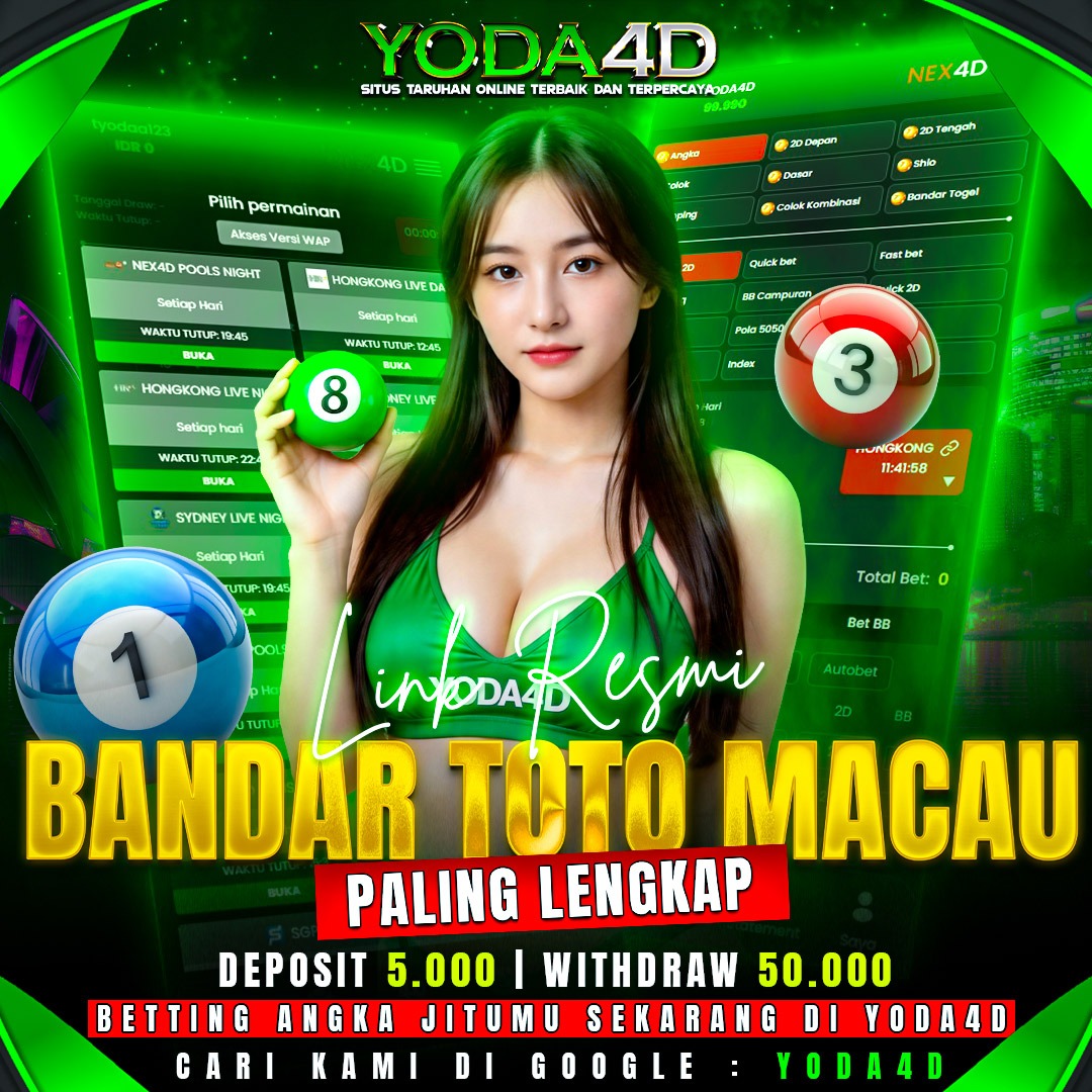 YODA4D ⚡️ Link Resmi Bandar Toto Macau Paling Lengkap
